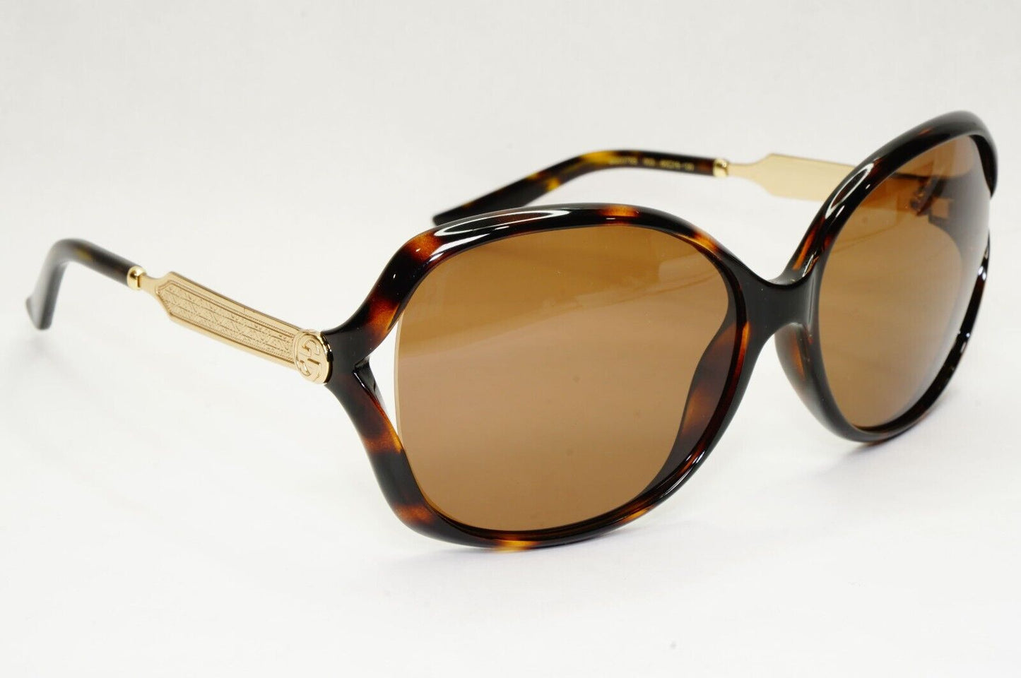 Gucci Sunglasses 2017 Gold Brown Tortoiseshell Square GG 0076S 003 60mm 051223