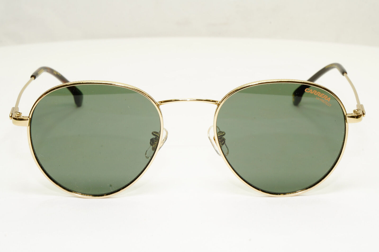 Authentic Carrera Mens Round Gold Green Memory Metal Sunglasses 216 G J5GQT