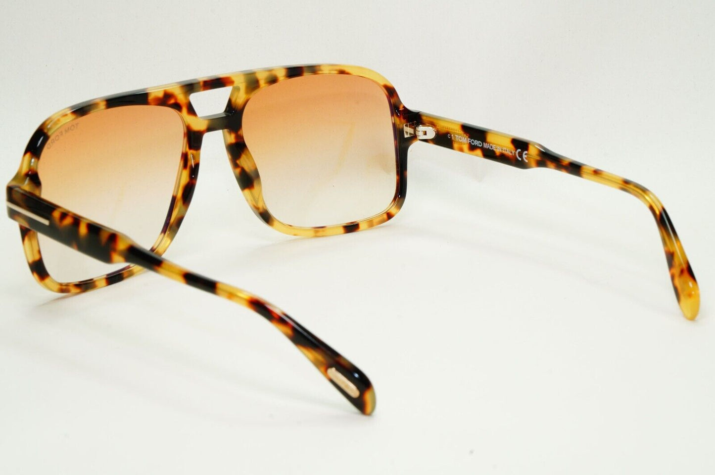 Tom Ford Sunglasses Falconer-02 Brown Havana Gradient Square FT0884 TF 884 56F