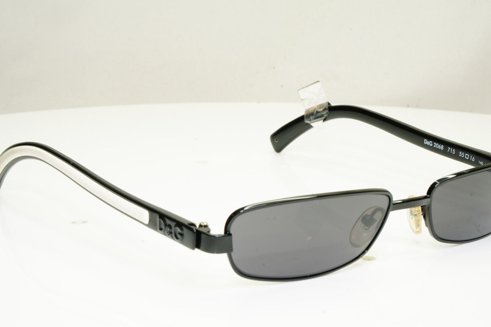 Authentic DOLCE & GABBANA Mens Vintage Sunglasses White D&G 2068 715 30780
