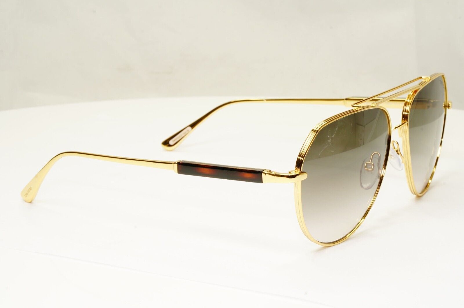 Tom Ford Sunglasses Andes Gold Pilot Metal Brown Grey FT0670 TF 670 30B 61mm