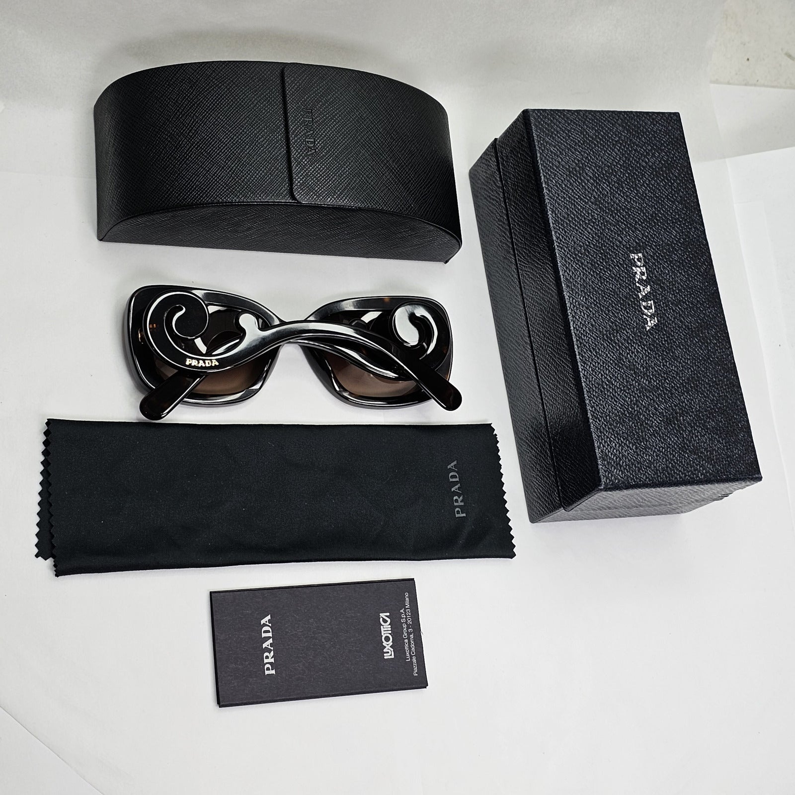 Prada Sunglasses Baroque Swirl Square Brown PR27OS SPR 27O 2AU-6S1 200124