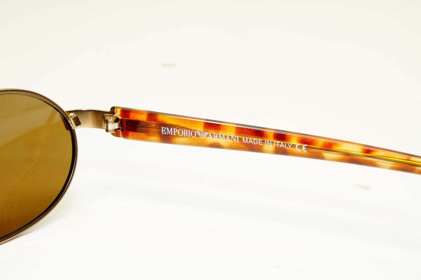 Emporio Armani 1997 Vintage Sunglasses Mens Womens Oval Bronze Metal 106-S 884