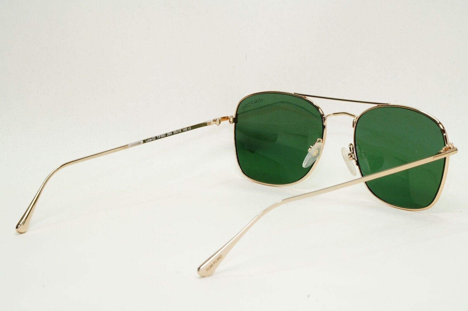Tom Ford Sunglasses Luca-02 Gold Green Pilot FT0650 TF 650 28N 55mm
