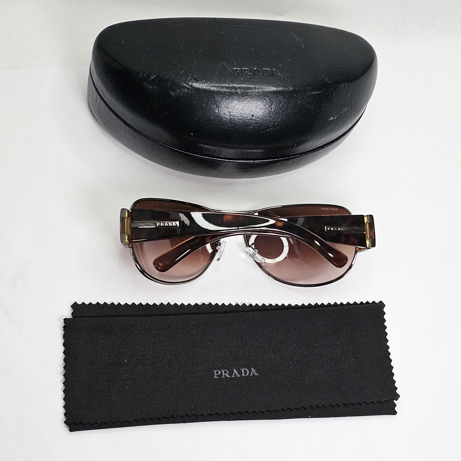 Prada Sunglasses 2006 Vintage Brown Pilot Tortoise PR52GS SPR 52G 5AV-6S1 270124
