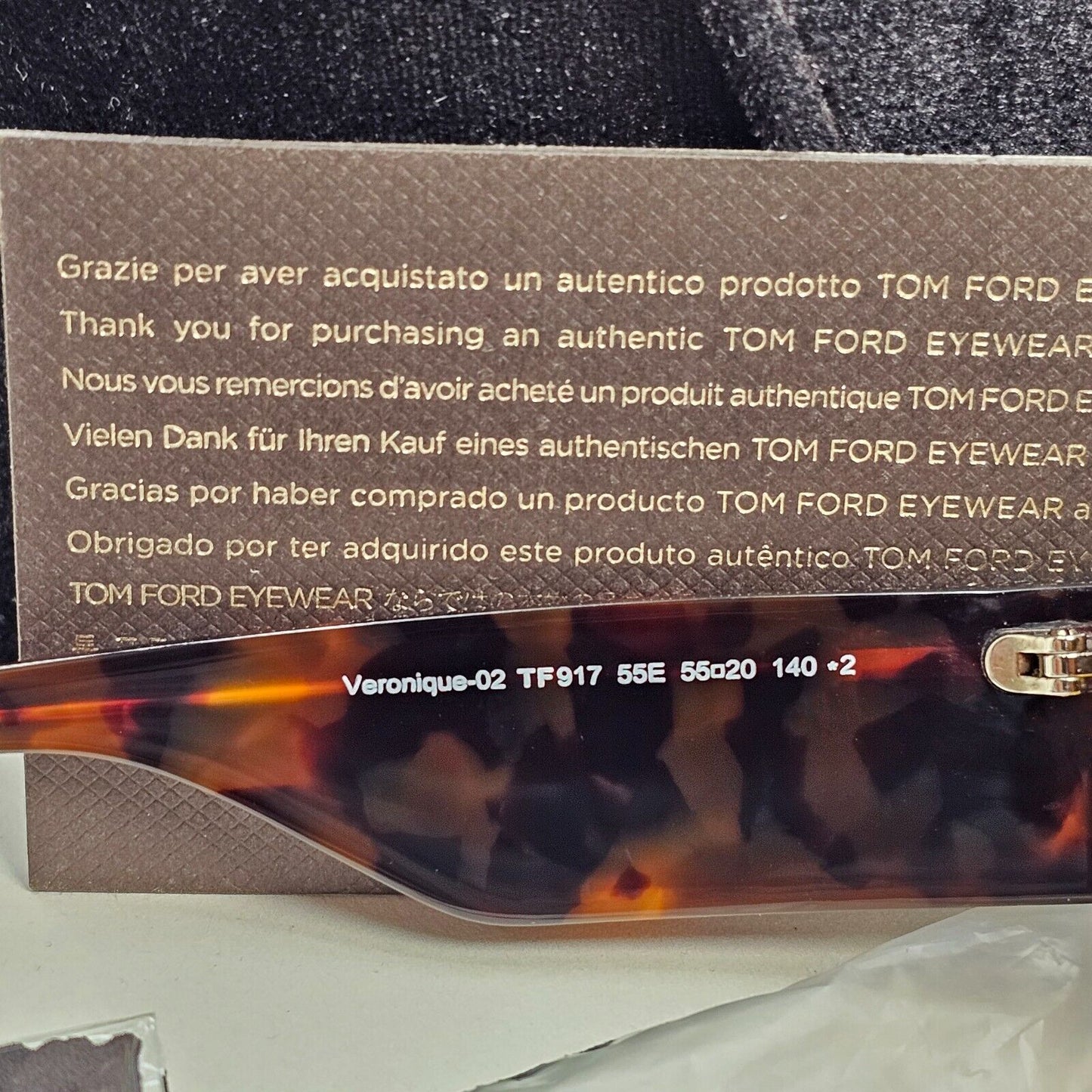 Tom Ford Sunglasses Veronique-02 Brown Havana Hexagon Unisex FT 0917 TF 917 55E