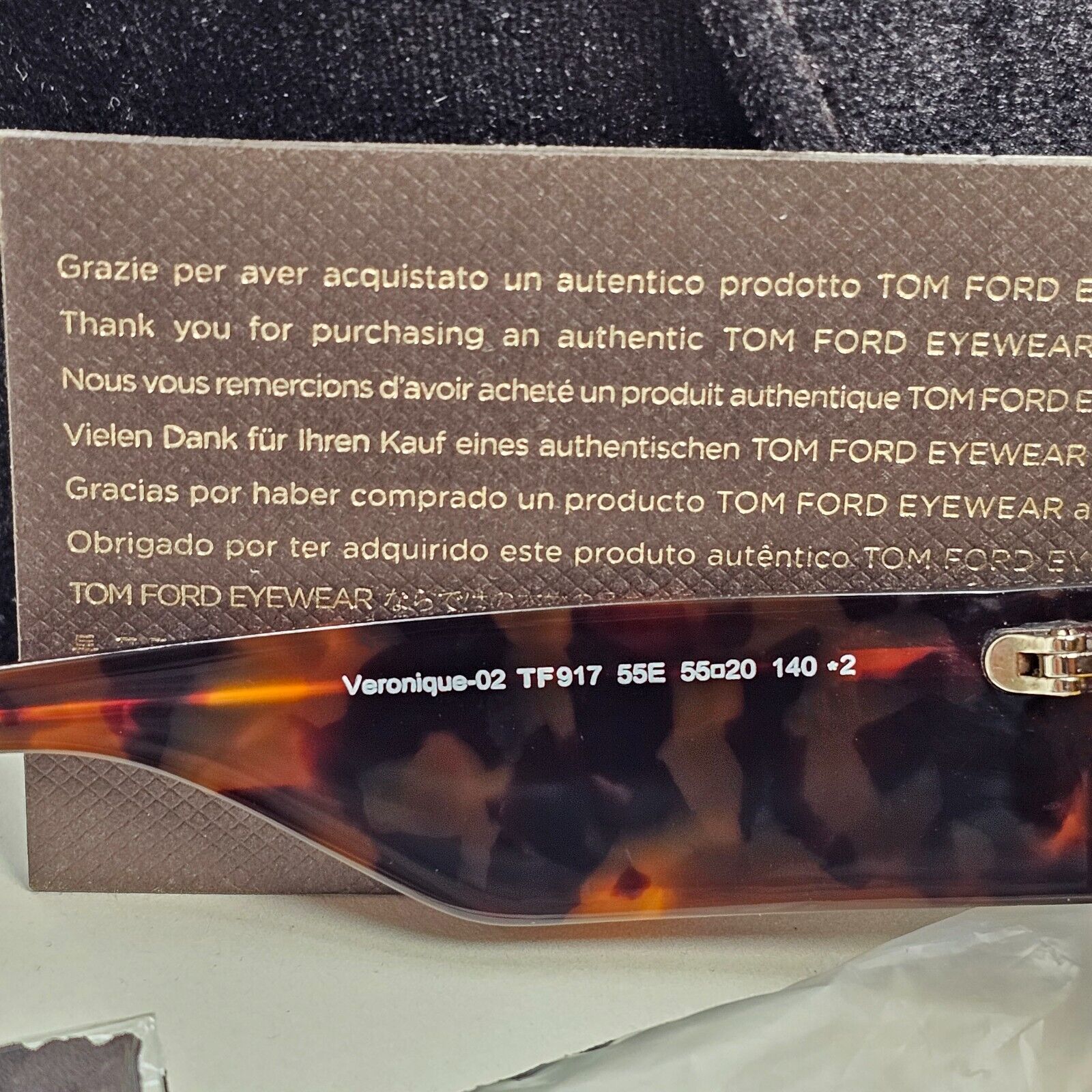 Tom Ford Sunglasses Veronique-02 Brown Havana Hexagon Unisex FT 0917 TF 917 55E
