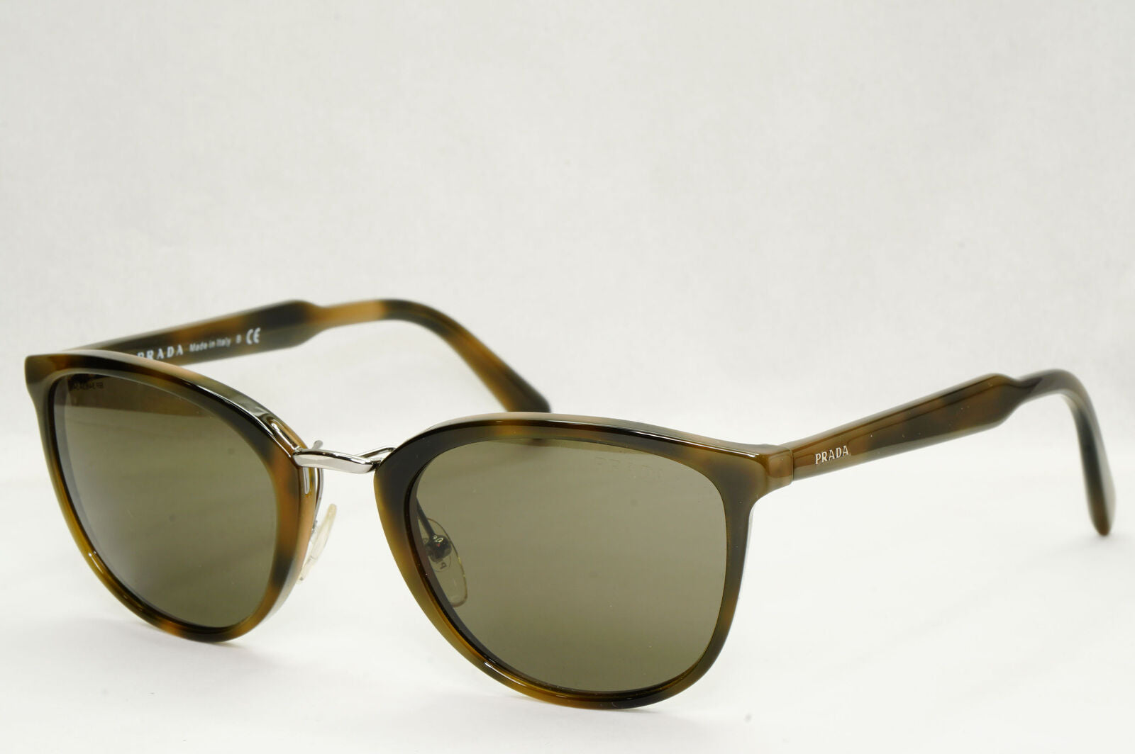 Prada Sunglasses Brown Green Dull Pale Square Tortoise PR22SS SPR 22S U6A-5S2