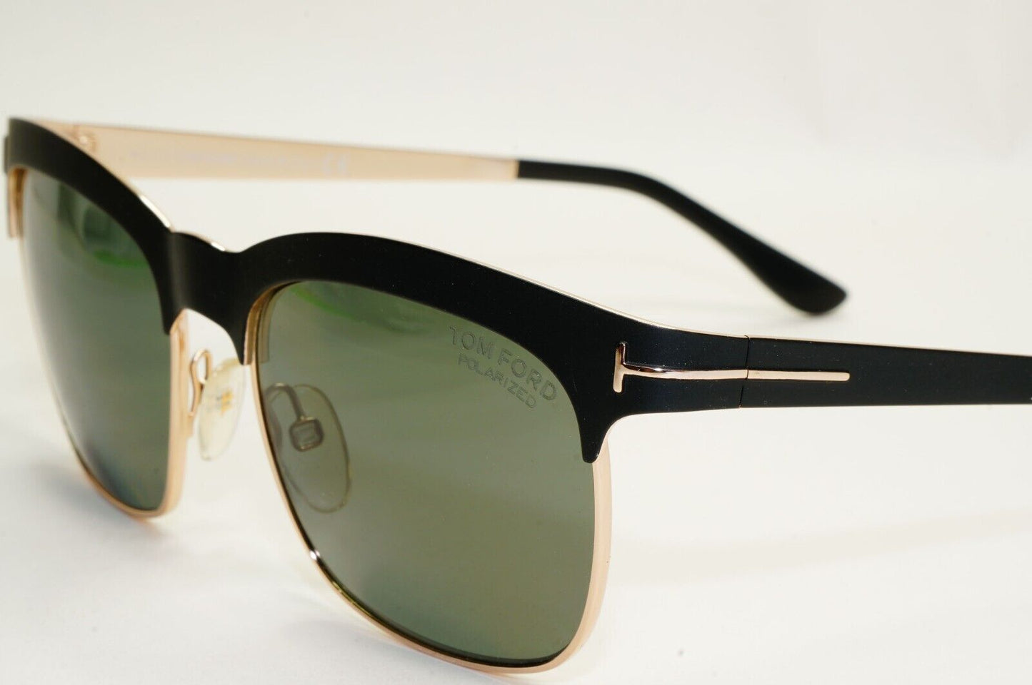Tom Ford Sunglasses Elena Polarised Gold Black Dark Green FT0437 TF 437 05R 54mm