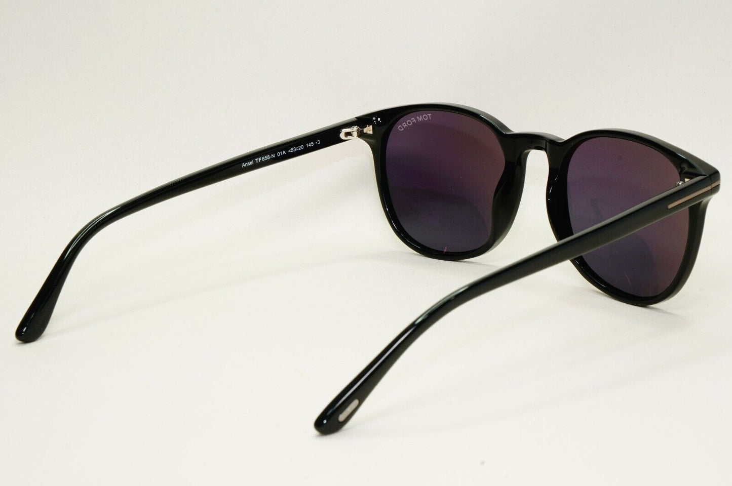 Tom Ford Sunglasses Ansel Black Glossy Square FT 0858-N TF 858-N 01A 53mm