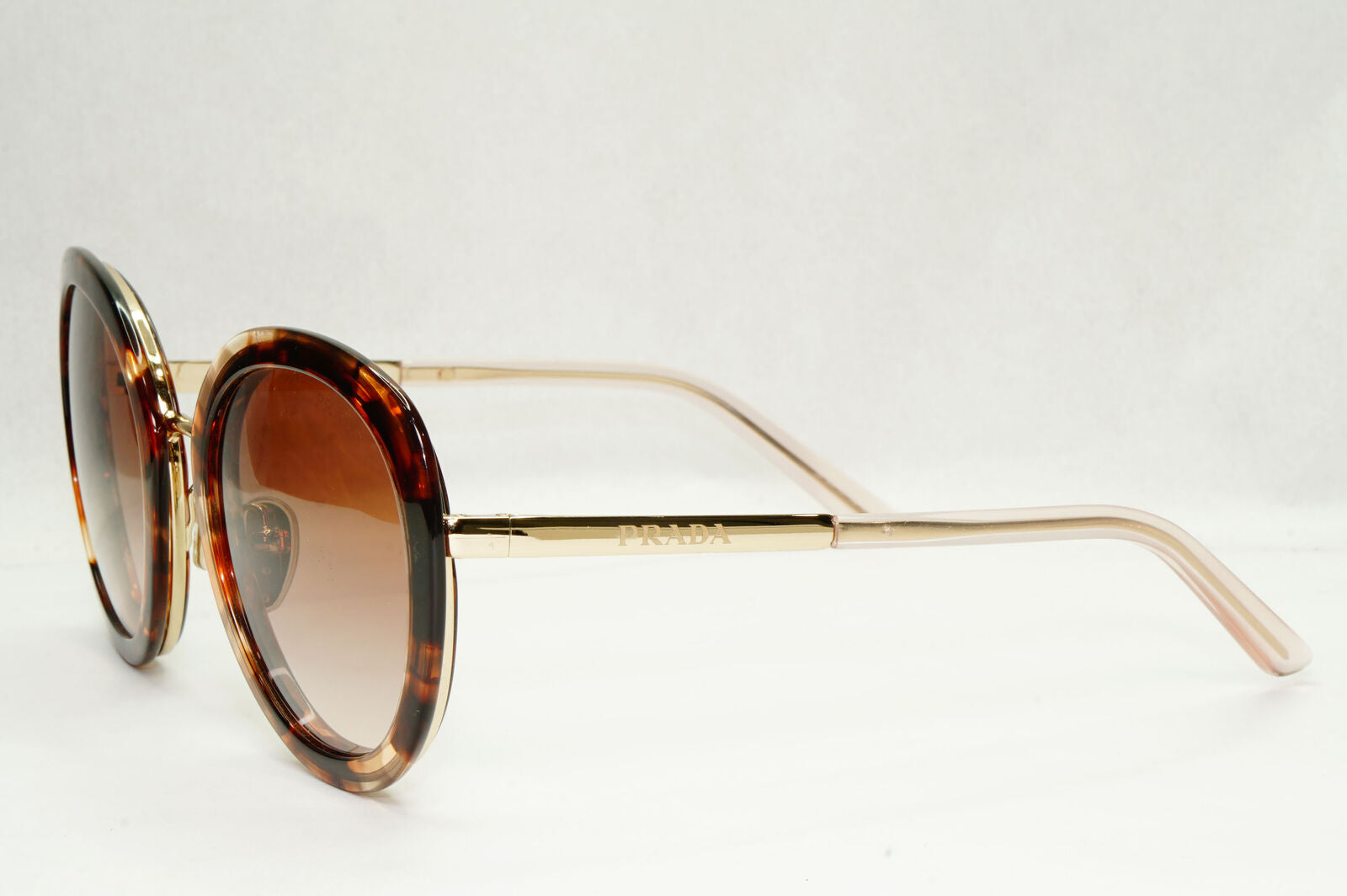 Prada Sunglasses Brown Caramel Gradient Gold Square PR54YS SPR 54Y 04Y-0A6 54mm