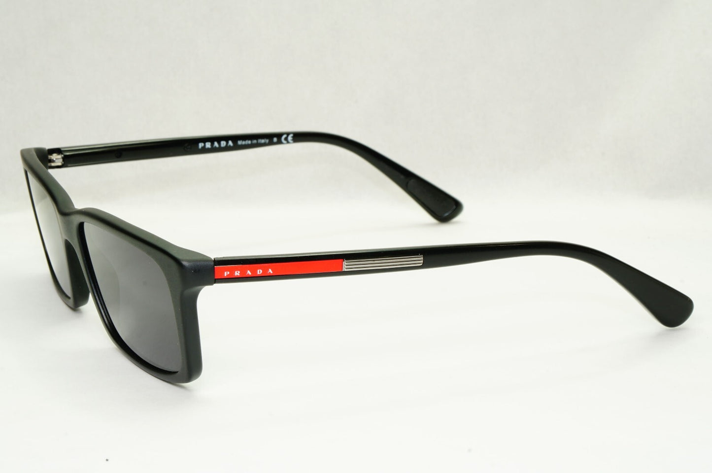 Prada Sunglasses Plack Rectangle Square Slim PS02CV VPS 02C 1BO-1O1 55mm [a]