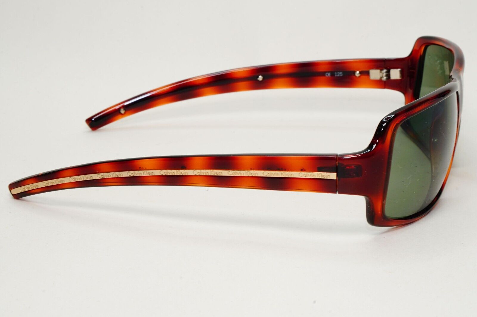 Calvin Klein Sunglasses 2005 Vintage Brown Green Gold Rectangle 688S 110 121124