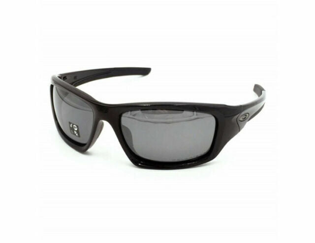 Oakley Sunglasses Polarized Valve Black Polished Iridium Glossy OO 9236 12-837